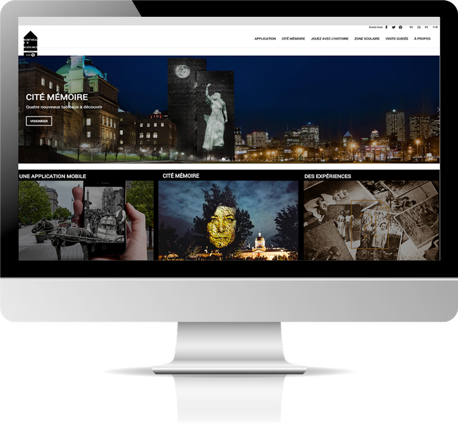 Site web Montréal en Histoires