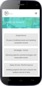 t2 International Marketing website mobile version - by Appwapp