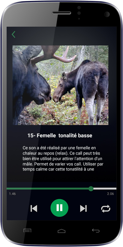 Natural Moose Calls app sound sample - by Appwapp