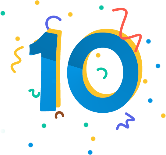 We’re celebrating our 10th anniversary !