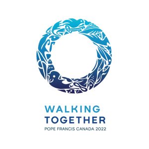 Website for Pope Francis visite to Canada - Walking together logo - Appwapp